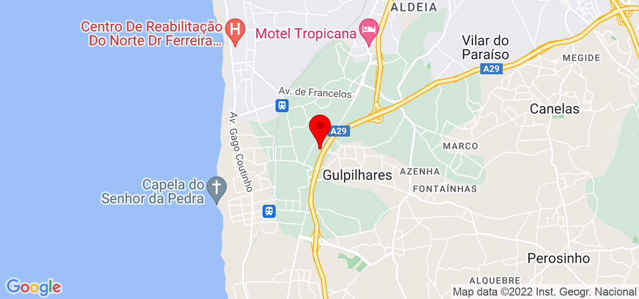 Elisabete Pinto - Porto - Vila Nova de Gaia - Mapa