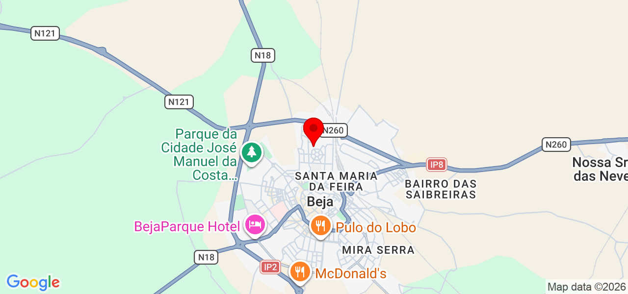 Edilene Fernandes da Silva - Beja - Beja - Map