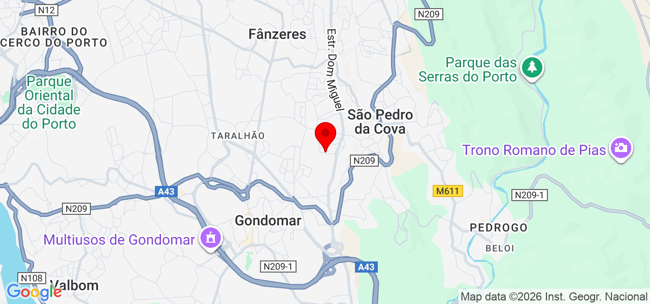Nuno Dias - Porto - Gondomar - Karte