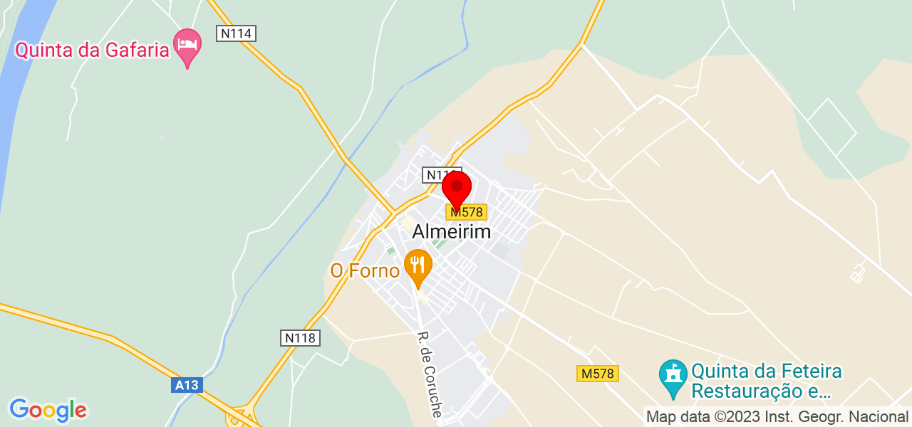 Bakkali - Santarém - Almeirim - Mapa