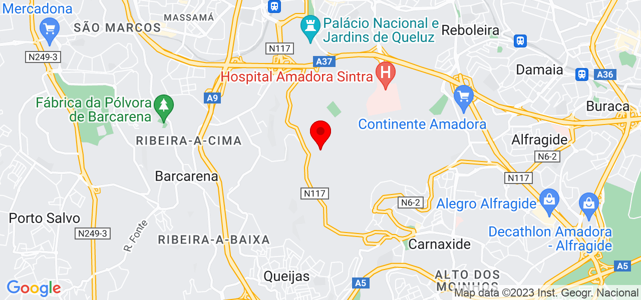 Samara Dias Martins e Mariano - Lisboa - Amadora - Mapa