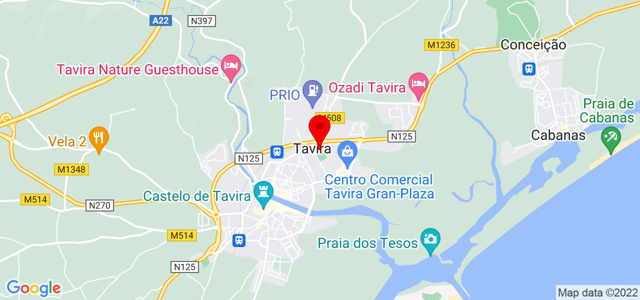 Jessica Agostinho - Faro - Tavira - Mapa