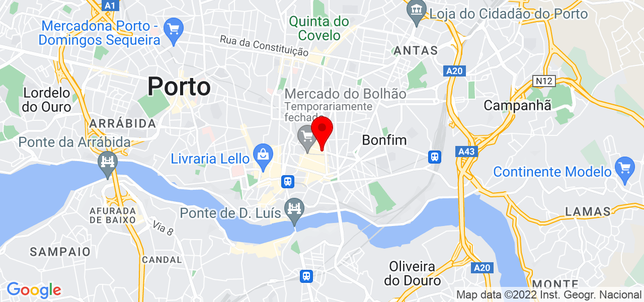 Leticia Hoffmann - Porto - Porto - Mapa