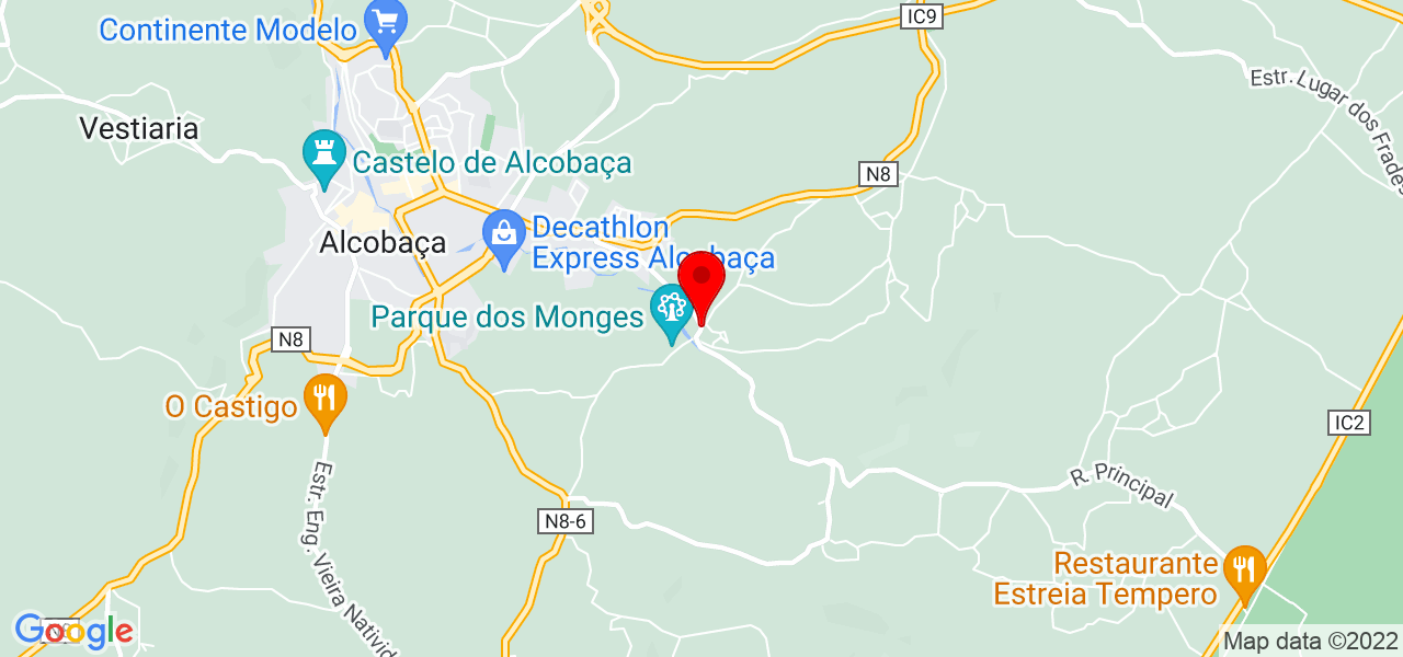 Catarina Tavares de Melo - Leiria - Alcobaça - Mapa