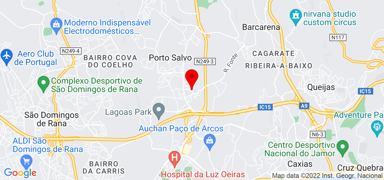 Florbela Vieira - Lisboa - Oeiras - Mapa