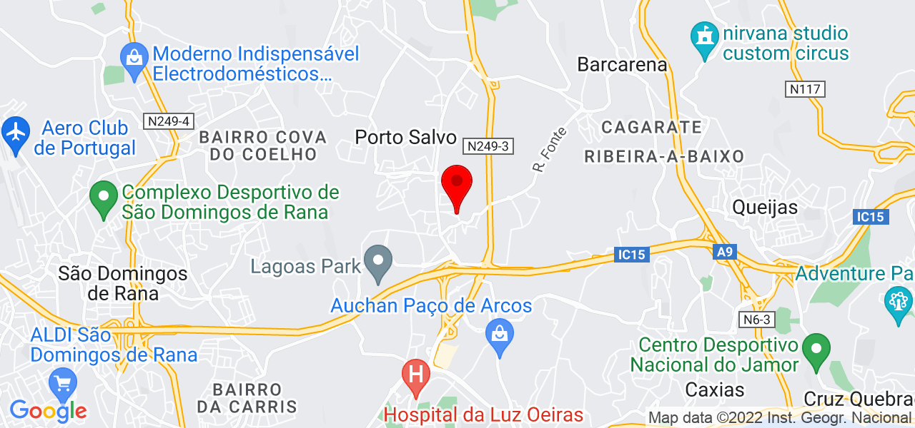 Luana Soares - Lisboa - Oeiras - Map