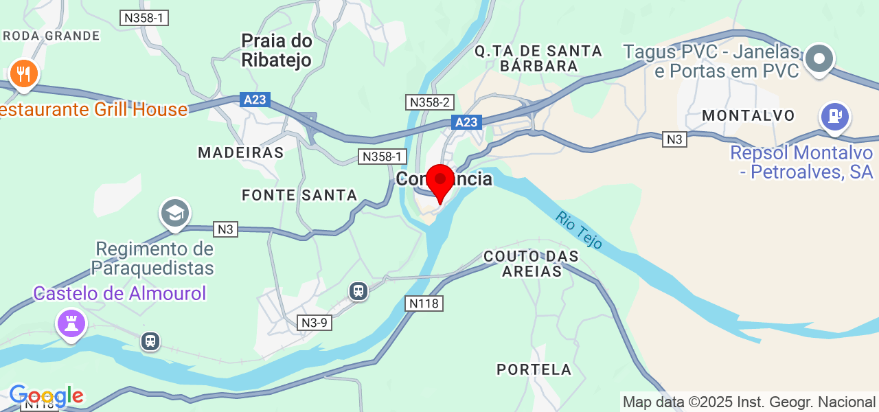 Raúl - Santarém - Constância - Karte