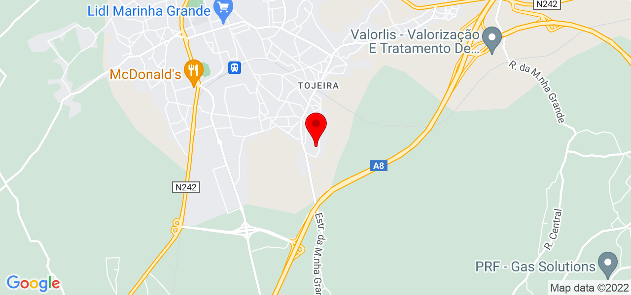 Miguel Bettencourt - Leiria - Marinha Grande - Mapa