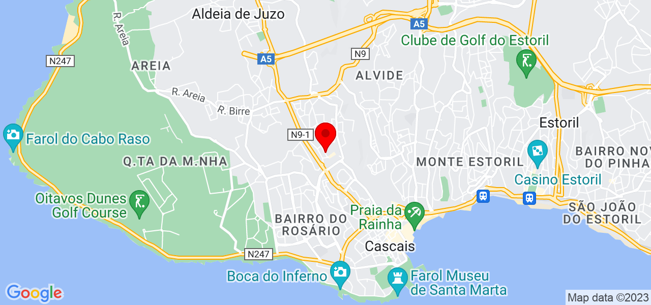 Maria Gon&ccedil;alves - Lisboa - Cascais - Mapa