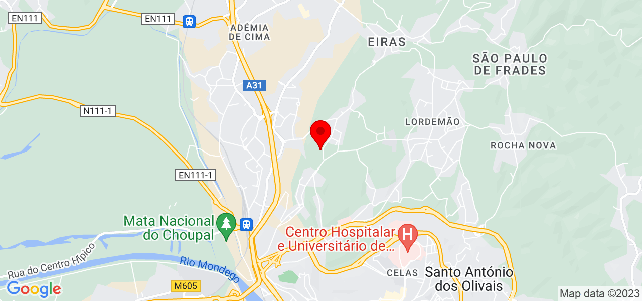 V&acirc;nia Antnes - Coimbra - Coimbra - Mapa