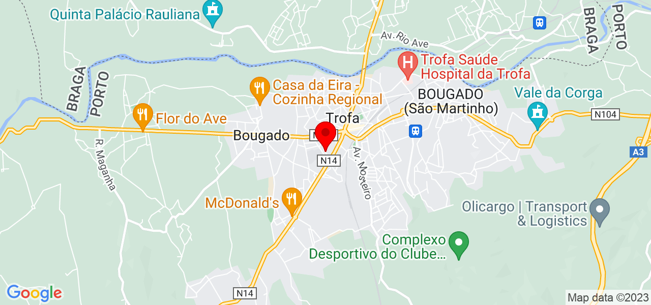 Ramanpreet kaur - Porto - Trofa - Mapa