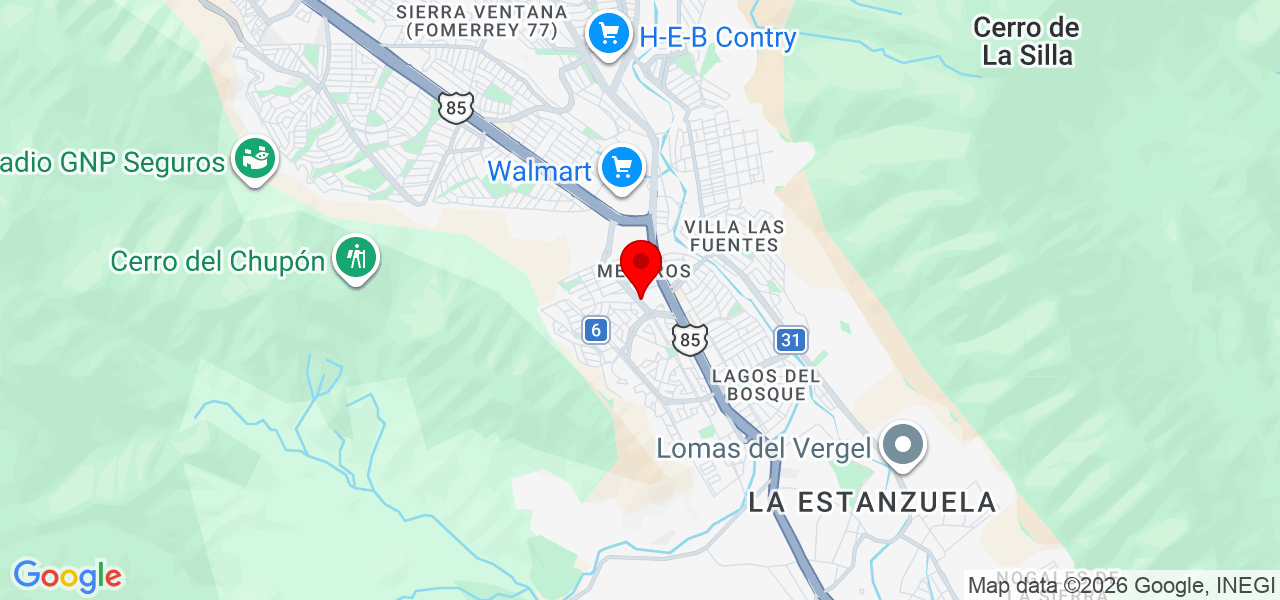 Emilio Castro Carvajal - Nuevo León - Monterrey - Mapa