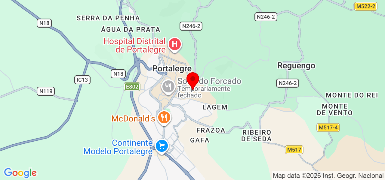 Gonçalo Vitorino - Portalegre - Portalegre - Mapa