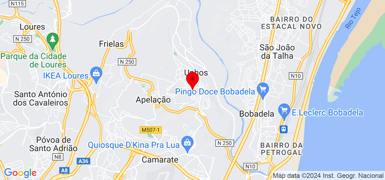 Joana Bernardo - Lisboa - Loures - Mapa
