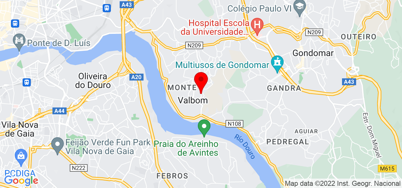 Bruno Almeida - Porto - Gondomar - Mapa