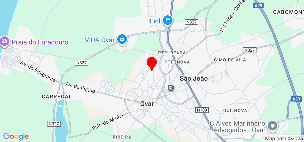 Sophia - Aveiro - Ovar - Karte