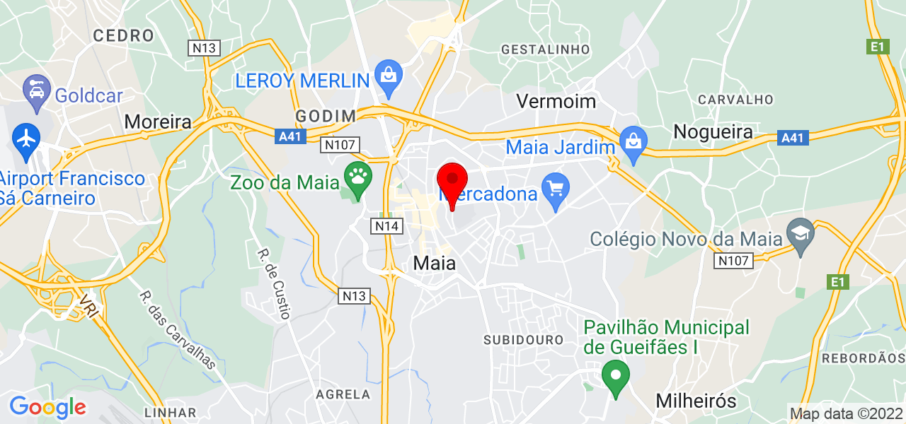 DENISE MONTEIRO - Porto - Maia - Mapa
