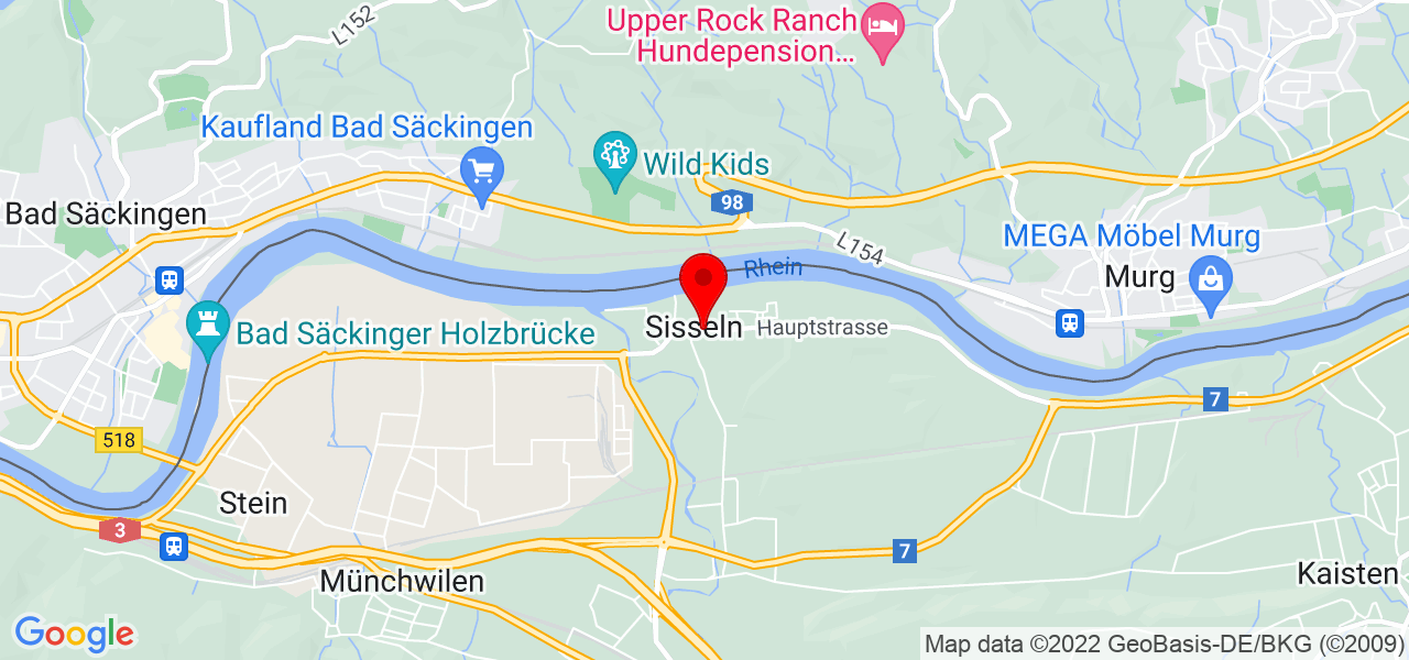 Fitness Service - Aargau - Sisseln - Karte