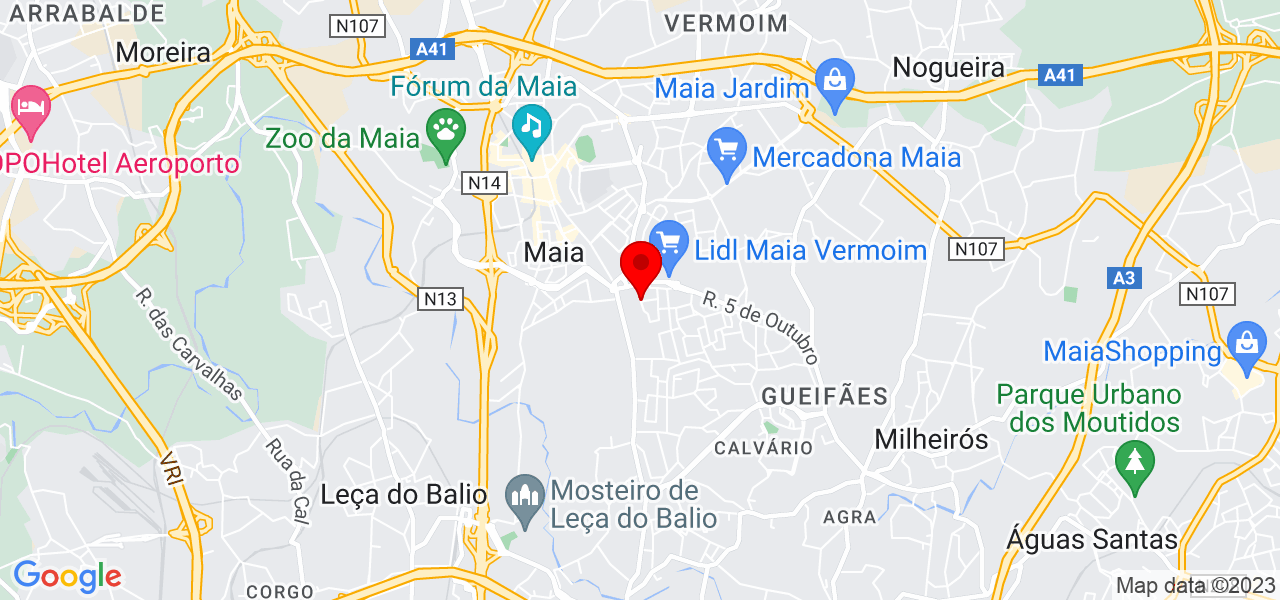 Clara Drummond - Porto - Maia - Mapa