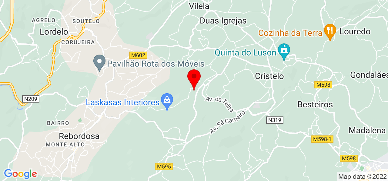 José Moreira - Porto - Paredes - Map