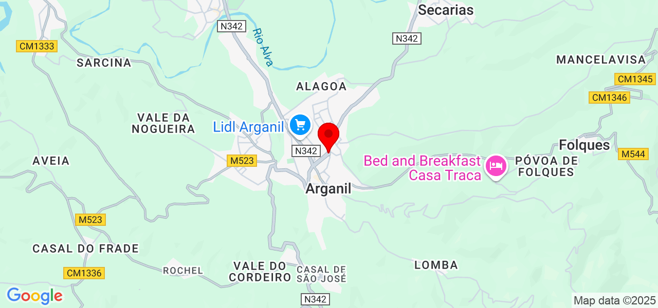 Edith Terra - Coimbra - Arganil - Map