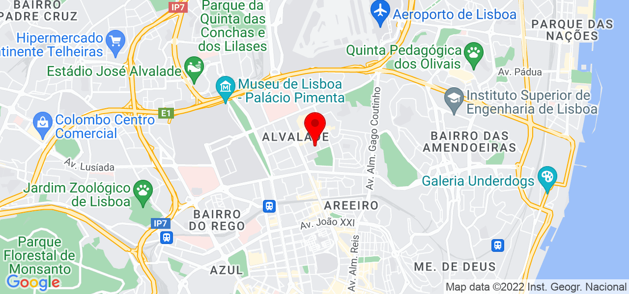 Jo&atilde;o Rodrigues - Lisboa - Lisboa - Mapa