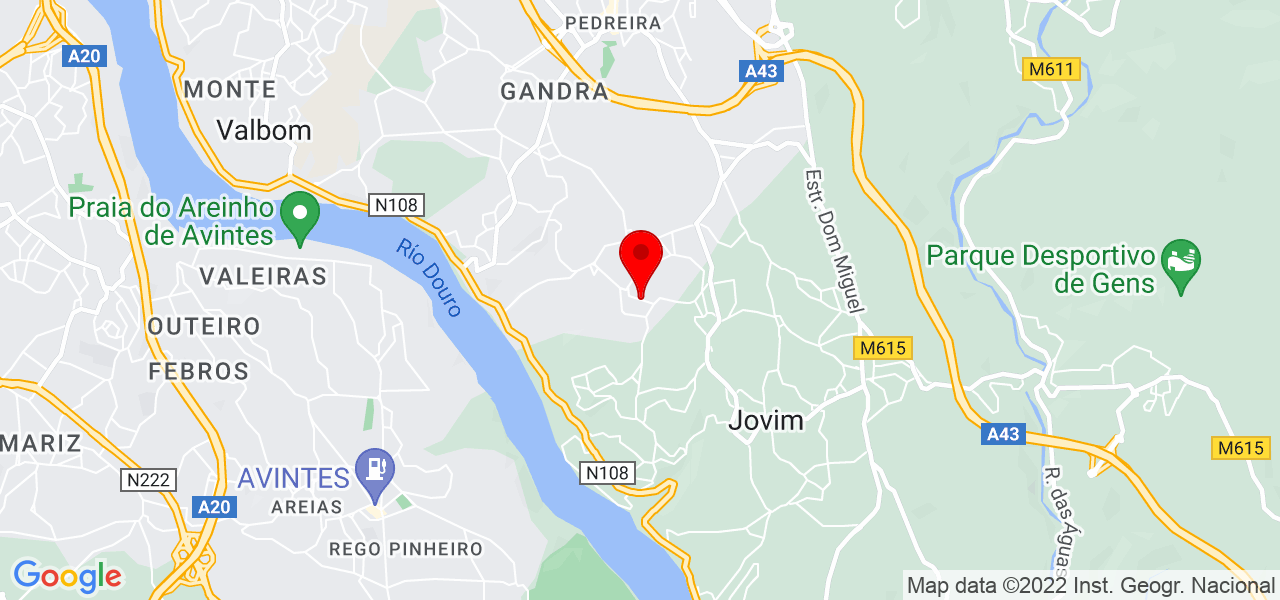 Daniela - Porto - Gondomar - Mapa