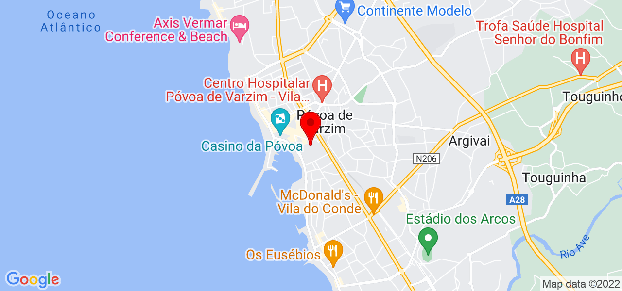 Andreza Rezende - Porto - Póvoa de Varzim - Mapa
