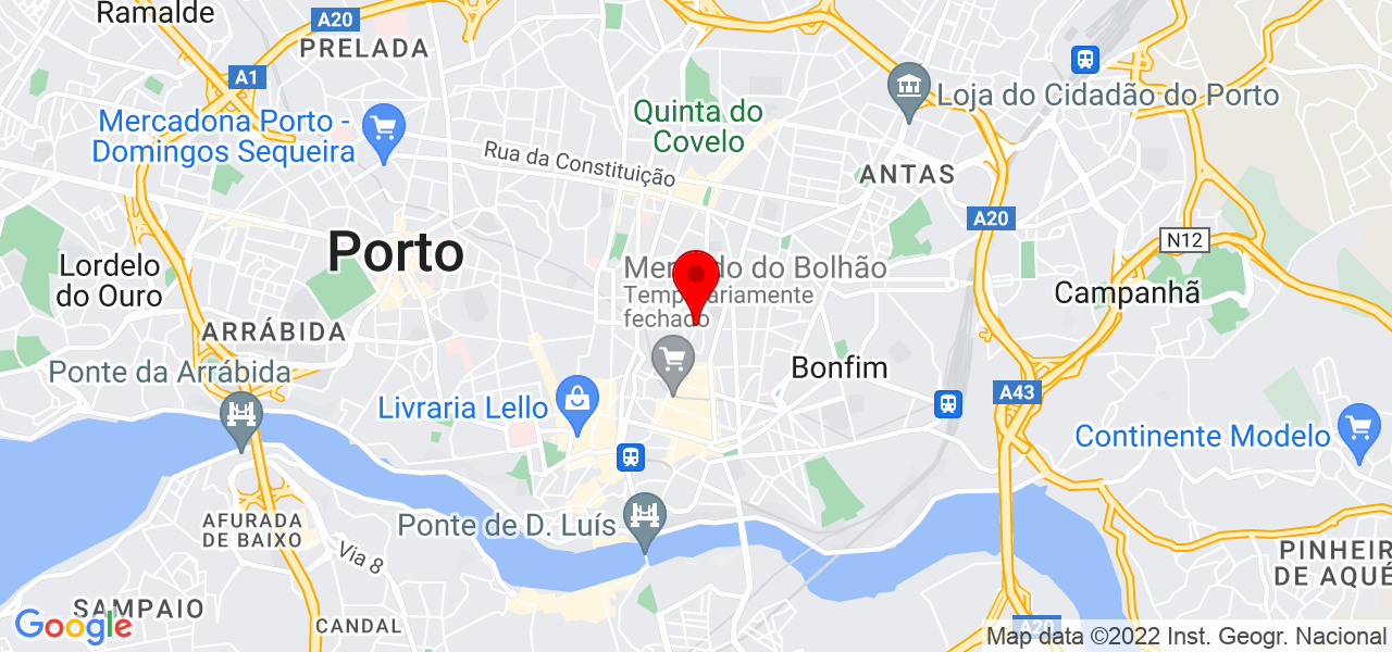 The White Room - Porto - Porto - Mapa