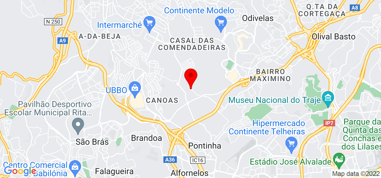 Isabella Selaimen - Lisboa - Odivelas - Mapa