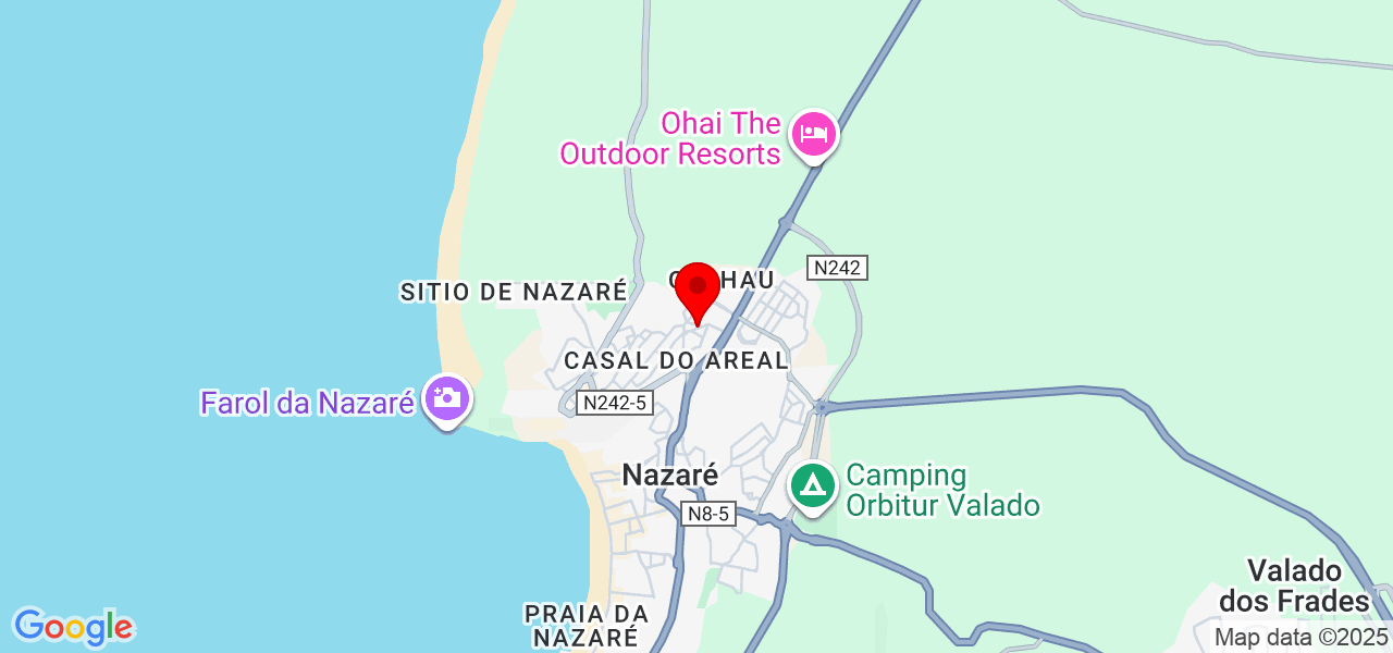 Miguel - Leiria - Nazaré - Mapa