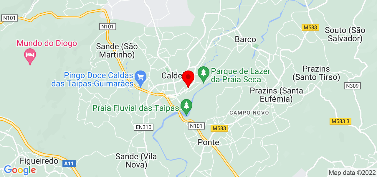 Pedro Oliveira - Braga - Guimarães - Mapa