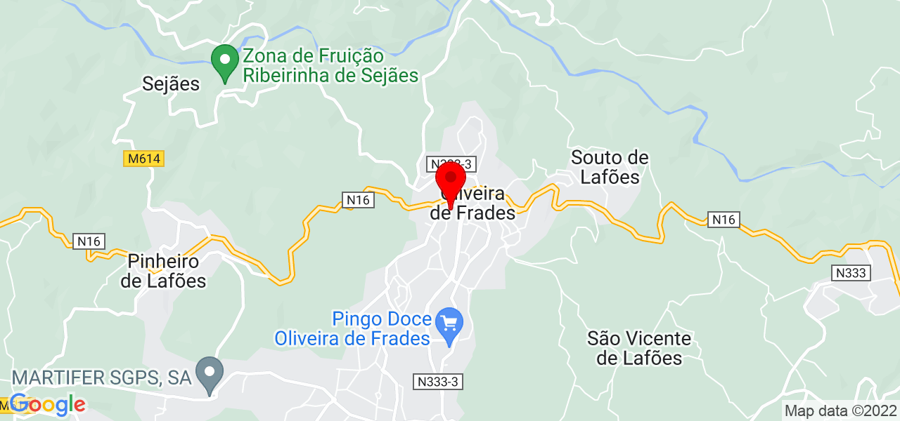 Leonor - Viseu - Oliveira de Frades - Mapa