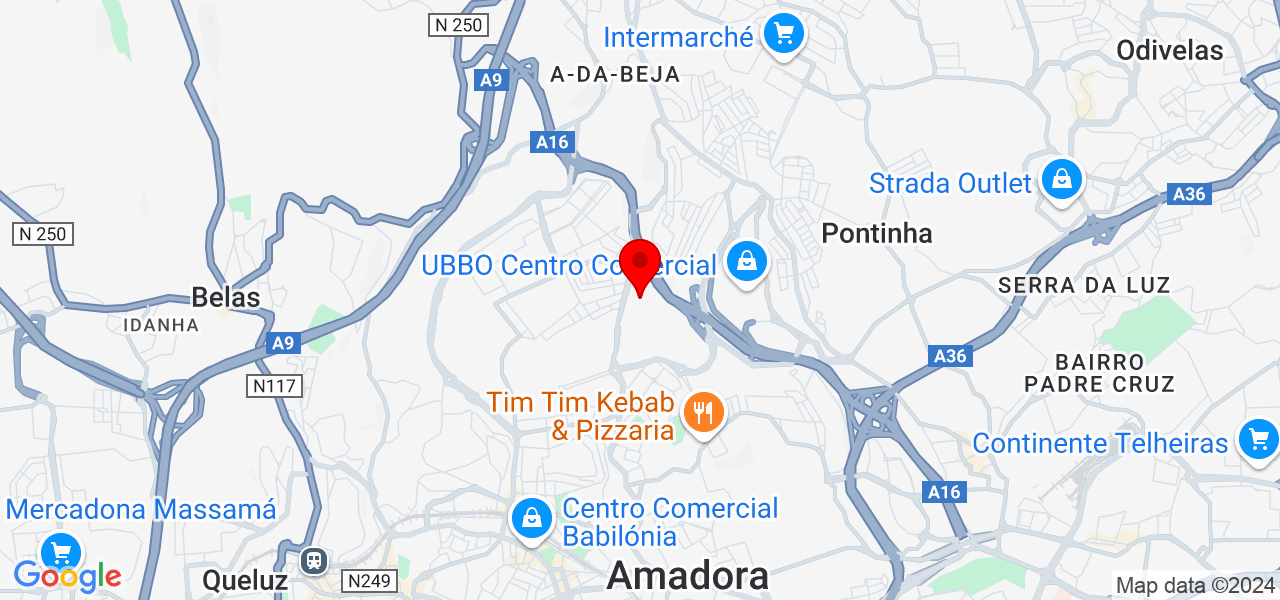 Jair Landim - Lisboa - Amadora - Karte