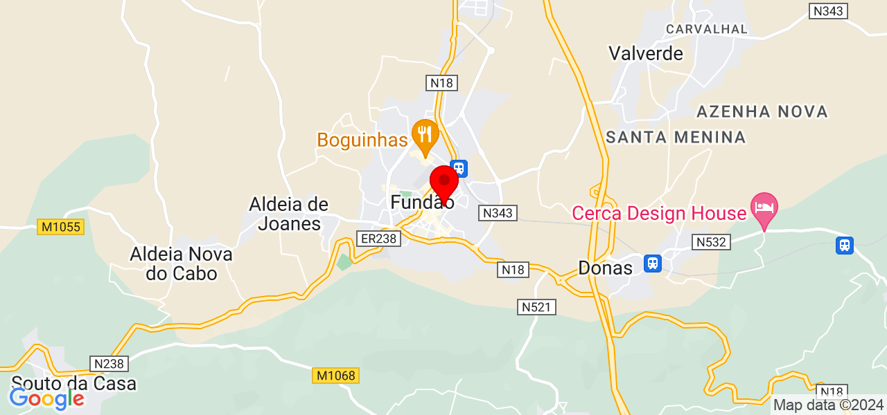 Fernanda - Castelo Branco - Fundão - Mapa