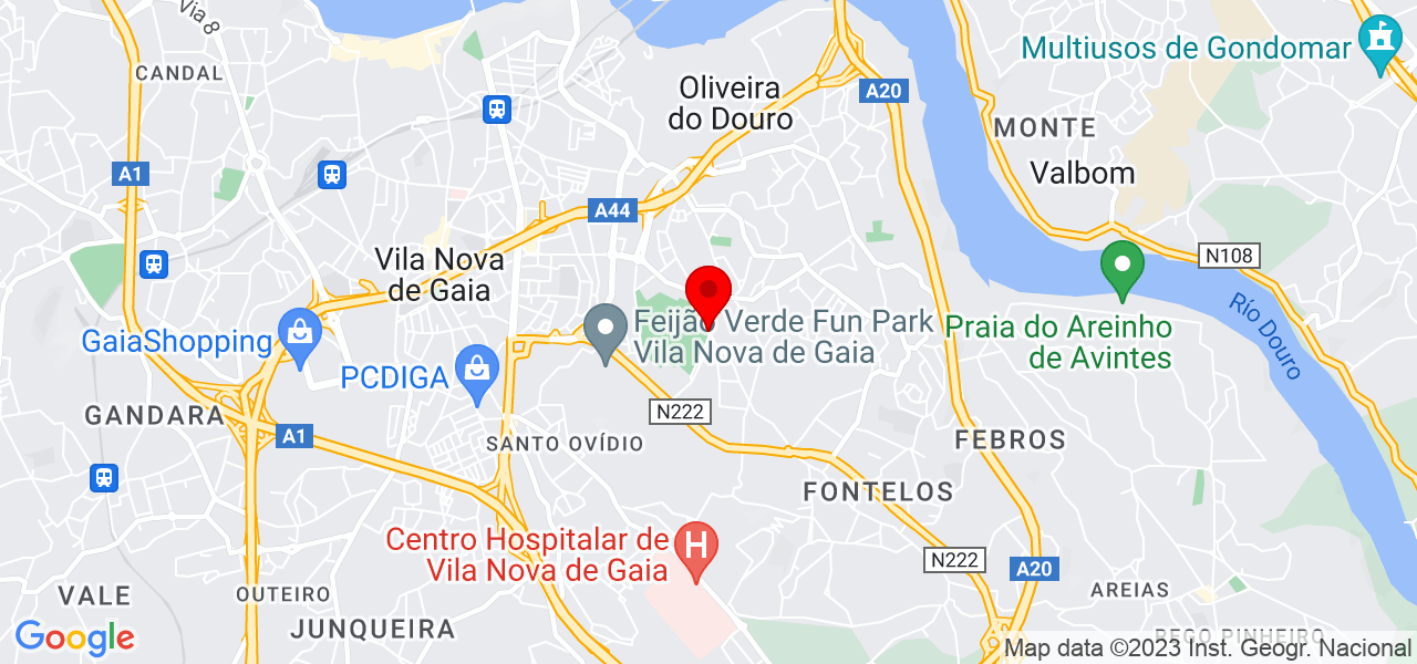 Maria Gorete Abrantes Sousa fa&ccedil;o linpeza - Porto - Vila Nova de Gaia - Mapa