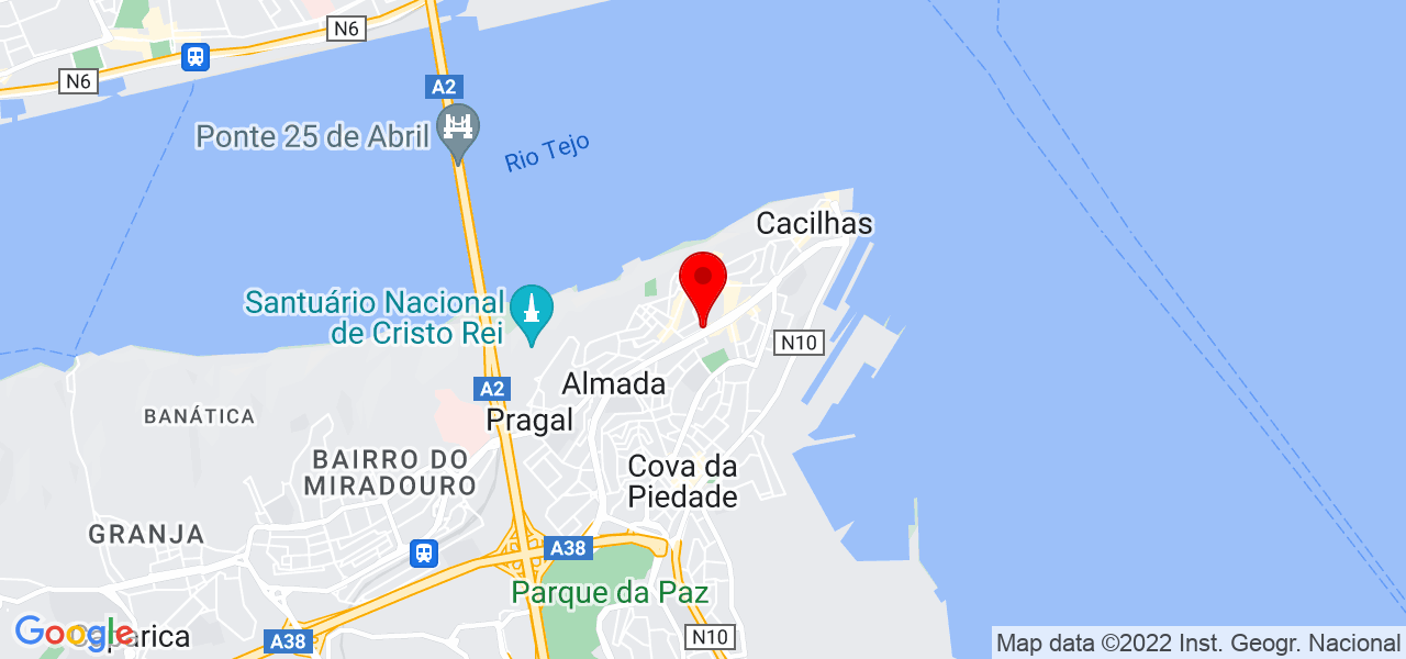 Filipa R. - Setúbal - Almada - Mapa