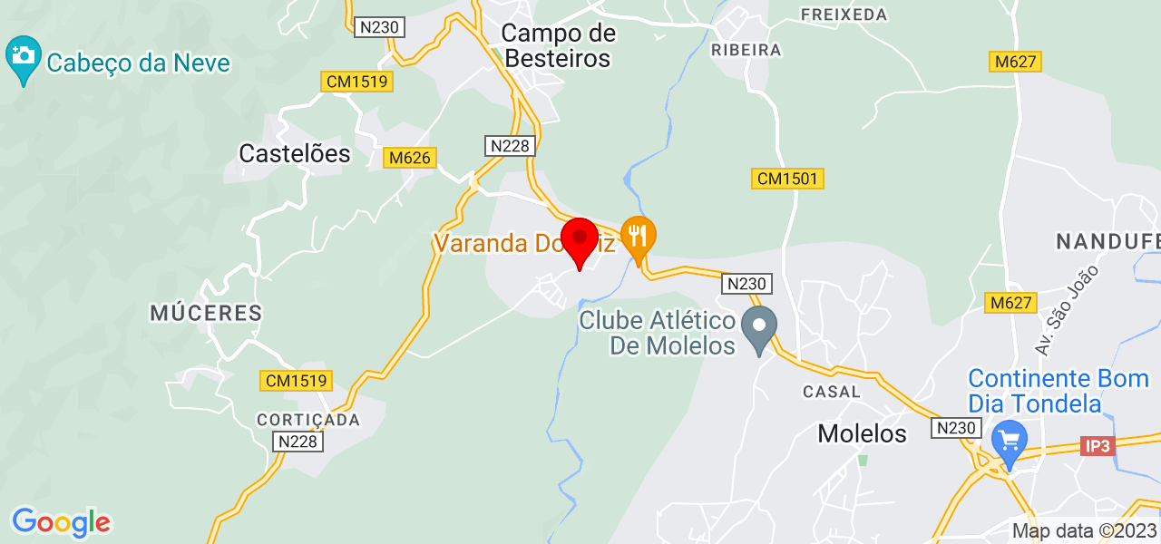 Super clean A&amp;S - Viseu - Tondela - Mapa