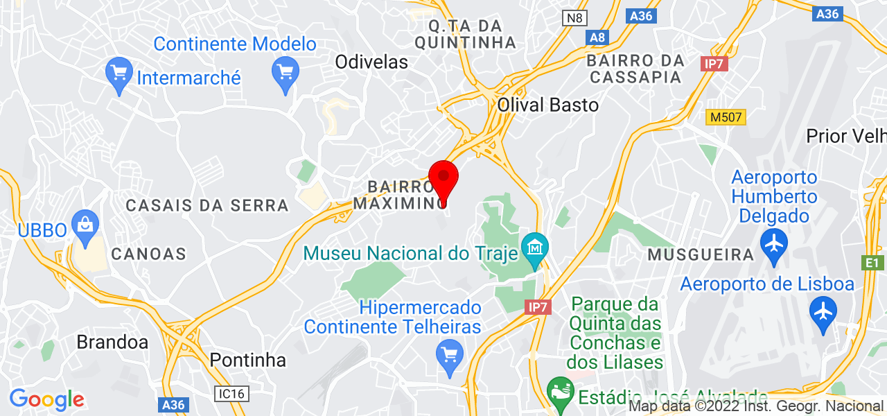 Adriana - Lisboa - Odivelas - Mapa