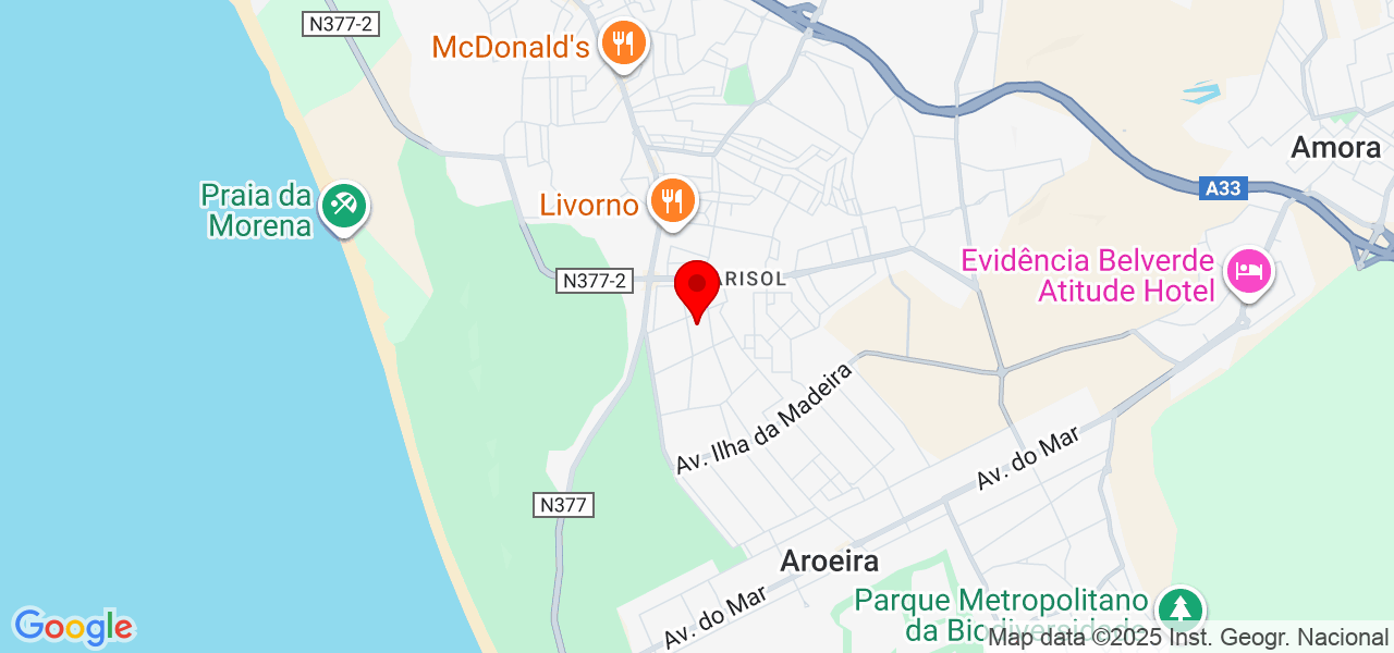 M.F JARDINS - Setúbal - Almada - Mapa