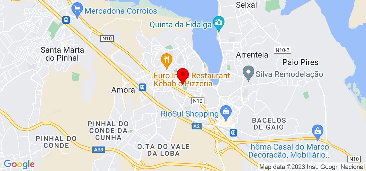 M&rsquo;s eventos - Setúbal - Seixal - Mapa