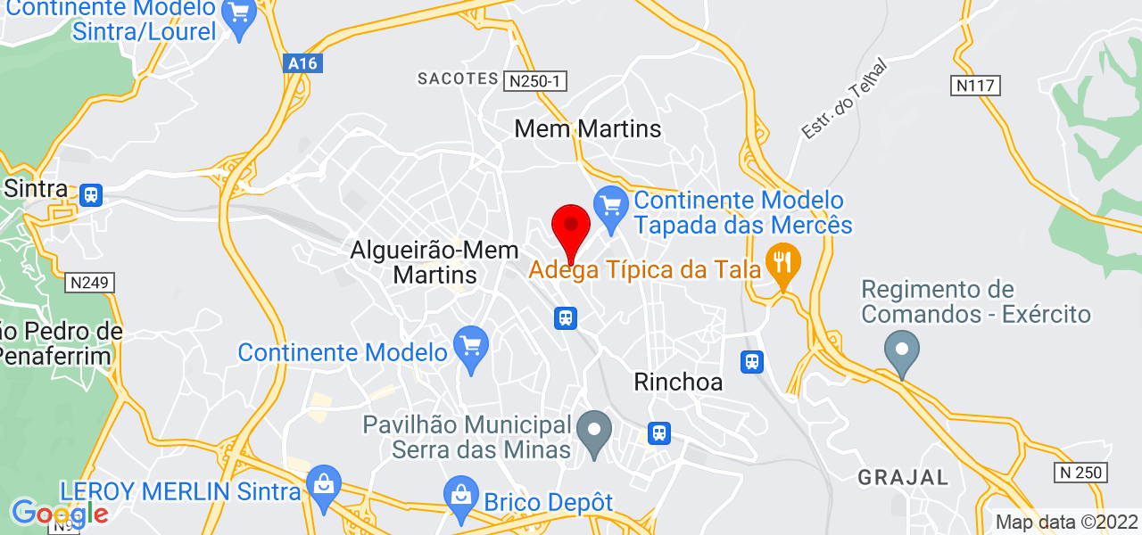 Ivani Cardoso de Sousa - Lisboa - Sintra - Mapa