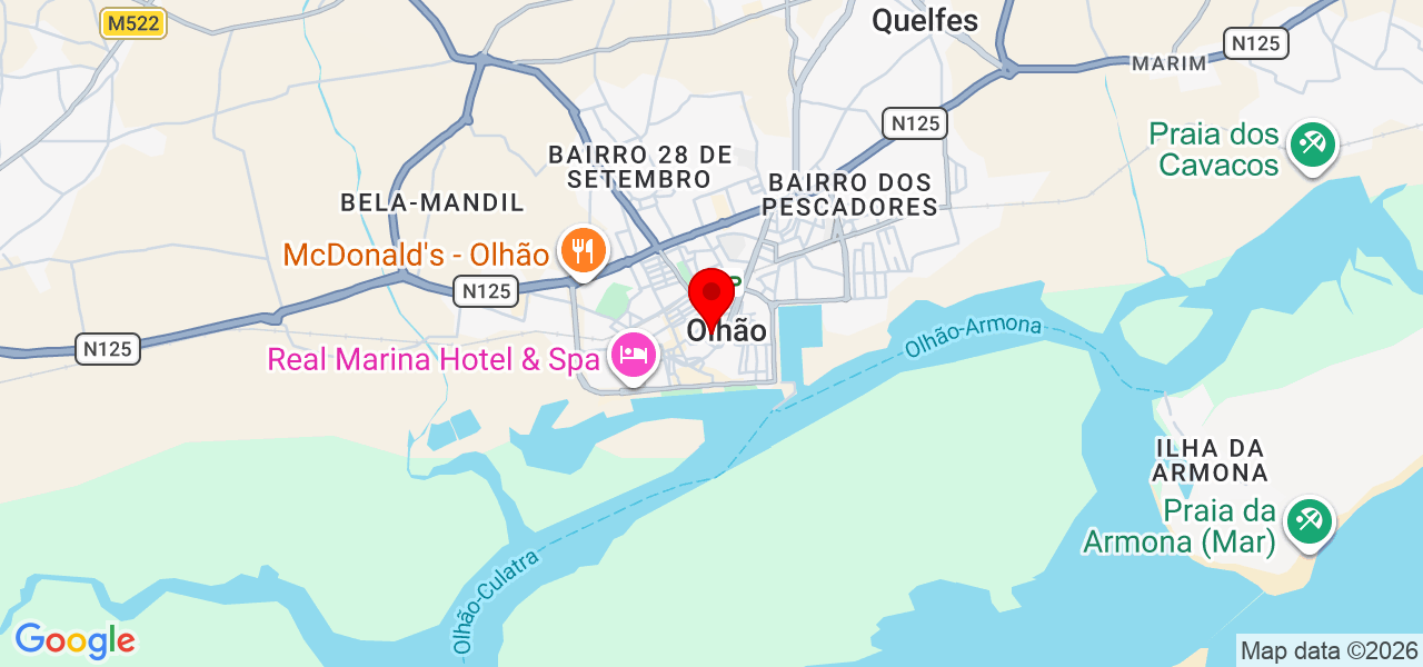 Raimundo Elétrica - Faro - Olhão - Mapa