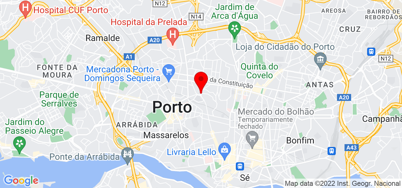 A pr&ocirc; limpa - Porto - Porto - Mapa