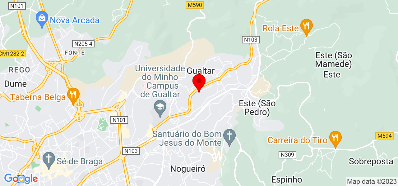 Hugo Gon&ccedil;alves - Braga - Braga - Mapa