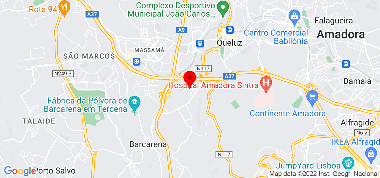 V&acirc;nia A. Fonseca - Lisboa - Oeiras - Mapa