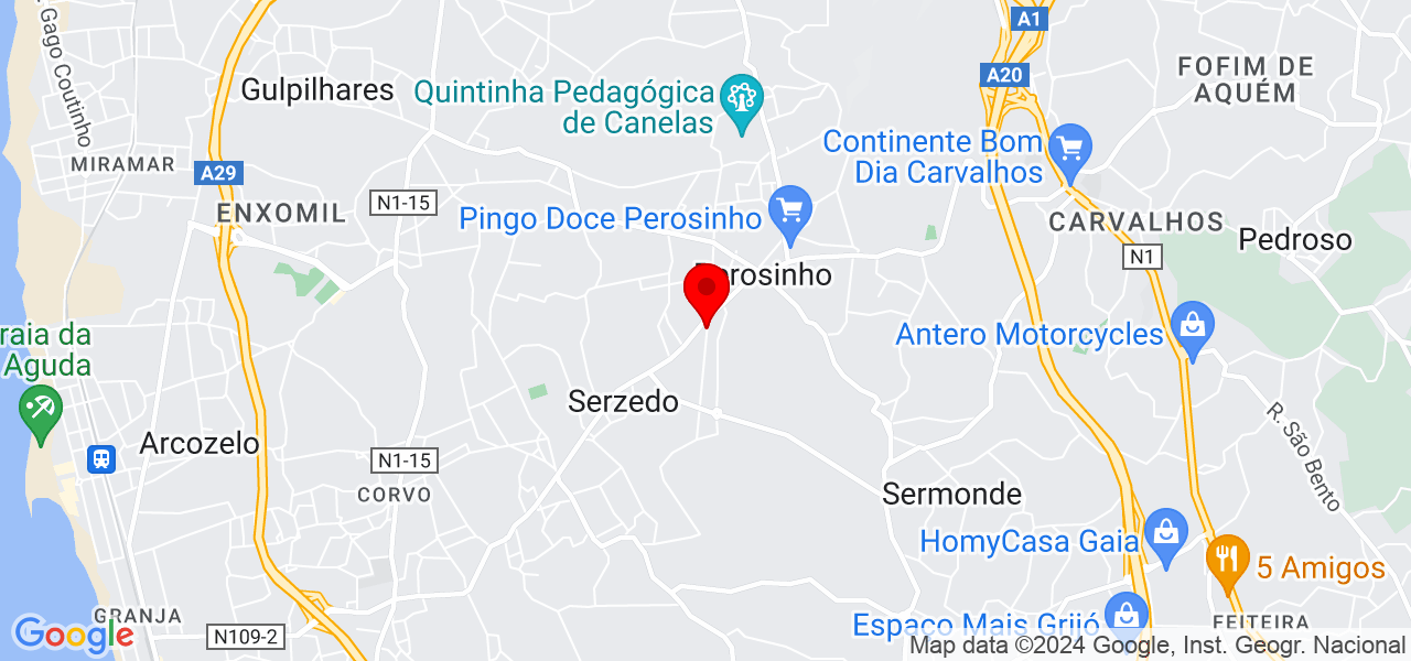 Hugo canalizador - Porto - Vila Nova de Gaia - Mapa
