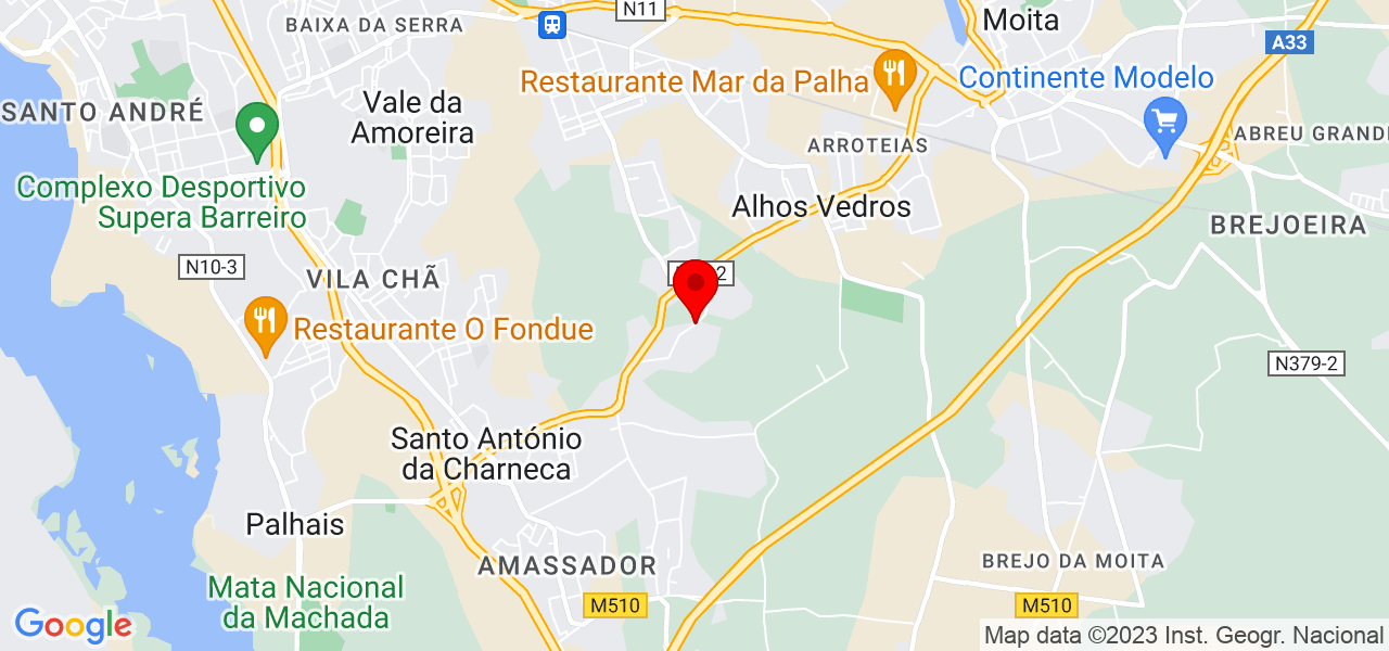 Lucicleide Ferreira - Setúbal - Moita - Map