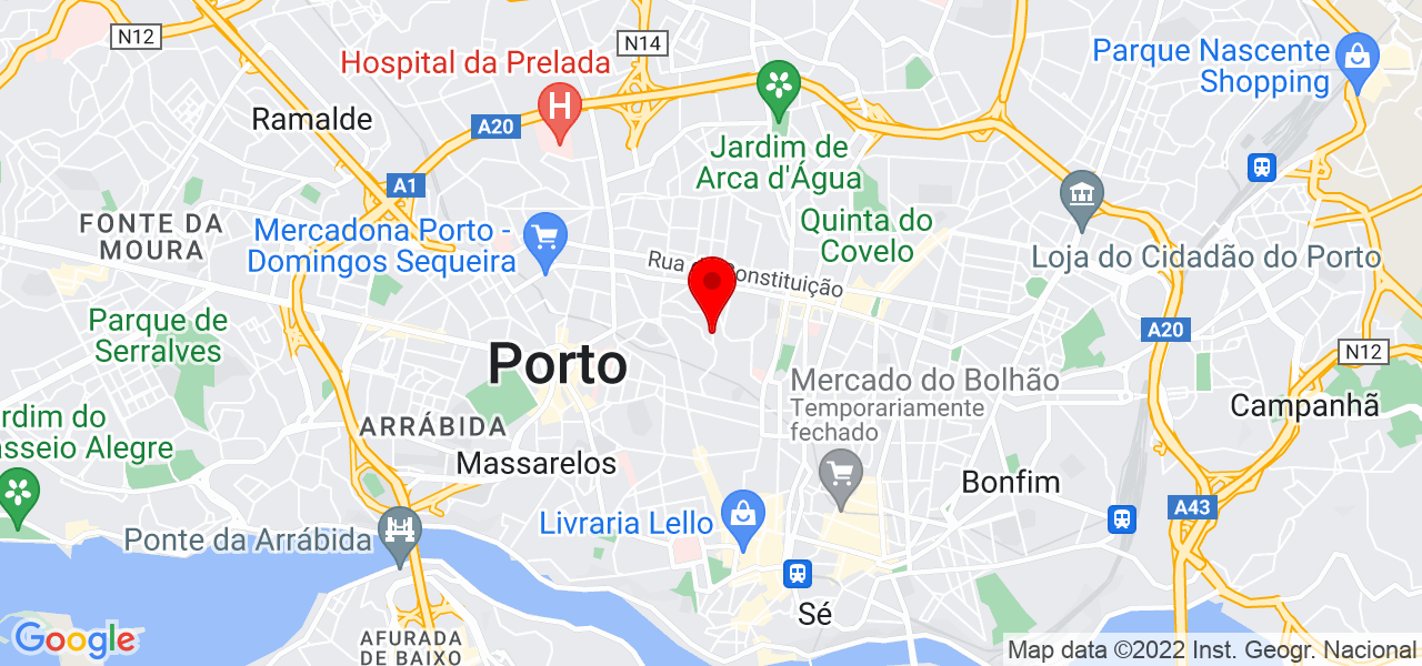 Gustavo Neves Lima - Porto - Porto - Mapa