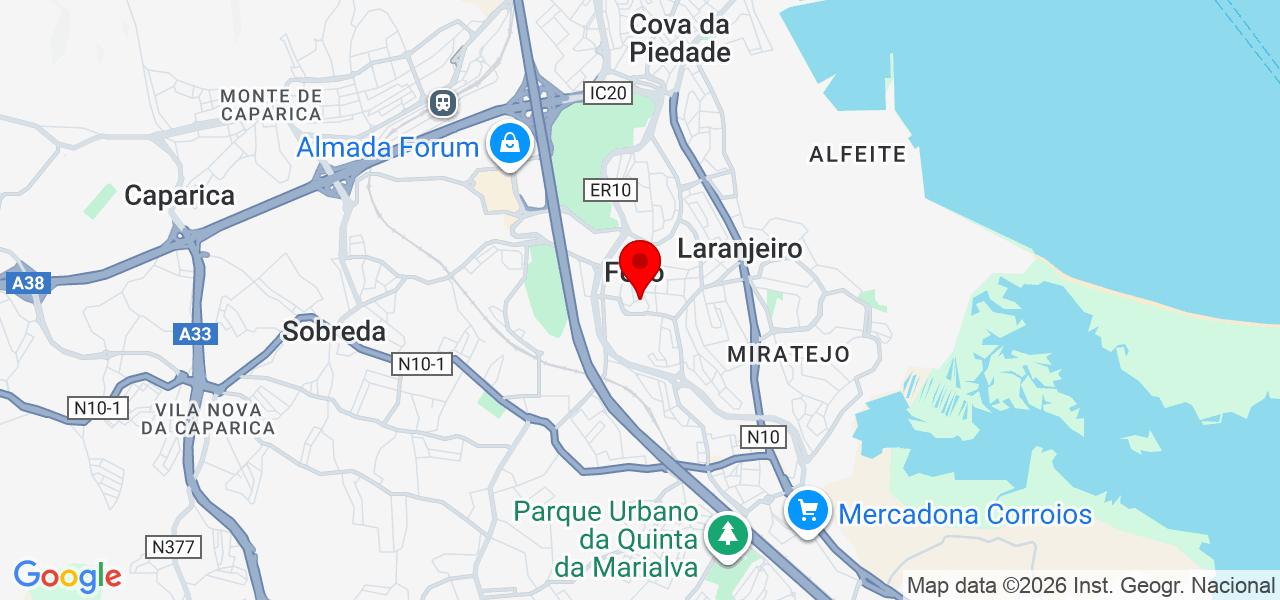 Alex - Setúbal - Almada - Map